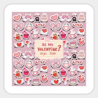 Be My Valentine? Sticker